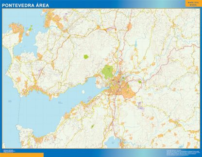 Mapa carreteras Pontevedra Area