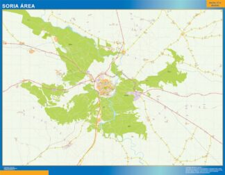 Mapa carreteras Soria Area