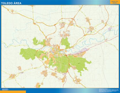 Mapa carreteras Toledo Area