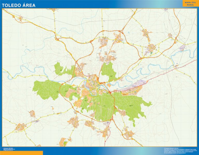 Mapa carreteras Toledo Area
