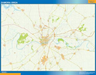 Mapa carreteras Zamora Area