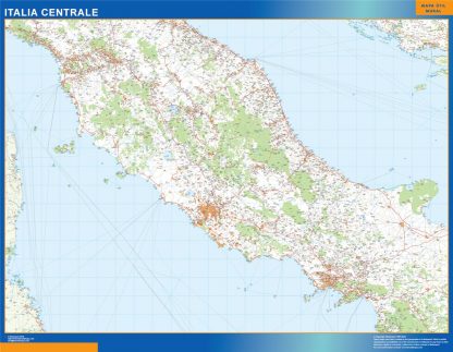 Mapa centro Italia carreteras