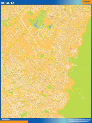 Mapa de Bogota Centro en Colombia
