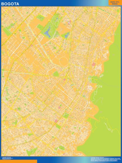 Mapa de Bogota Centro en Colombia