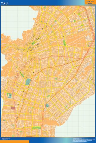 Mapa de Cali en Colombia