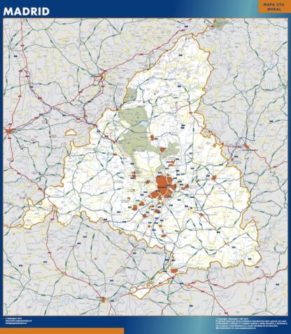 Mapa de Comunidad Madrid