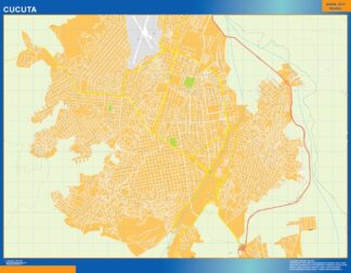 Mapa de Cucuta en Colombia