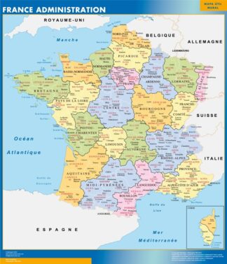 Mapa de Francia administracion antigua