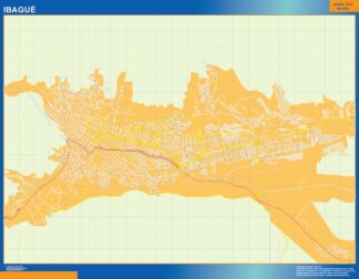 Mapa de Ibague en Colombia