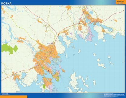 Mapa de Kotka en Finlandia