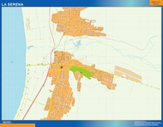 Mapa de La Serena en Chile