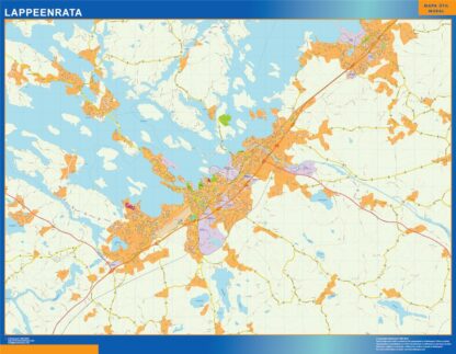 Mapa de Lappeenrata en Finlandia