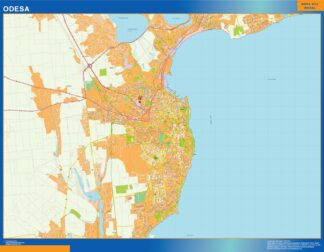 Mapa de Odesa en Ucrania