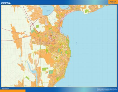 Mapa de Odesa en Ucrania