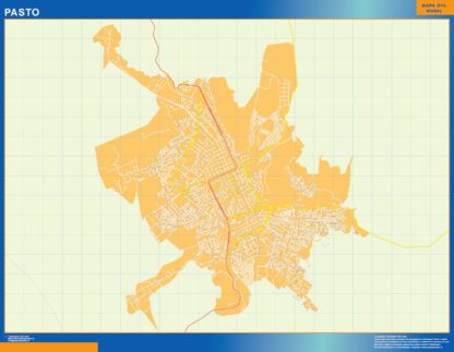 Mapa de Pasto en Colombia