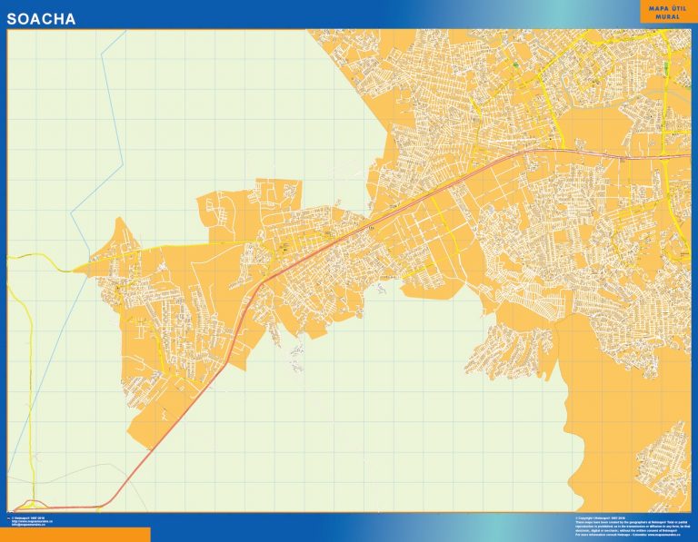 Mapa de Soacha en Colombia