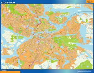 Mapa de Suecia