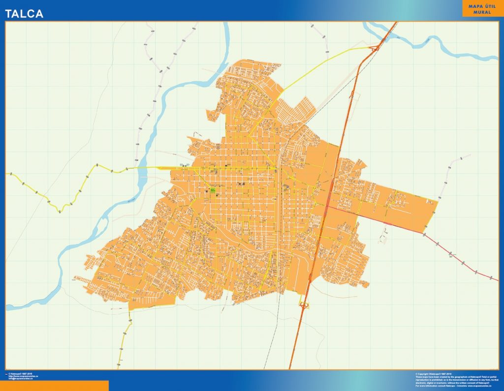 Mapa de Talca en Chile