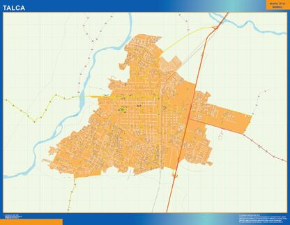 Mapa de Talca en Chile