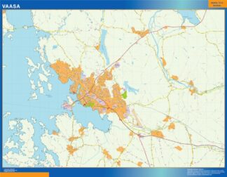 Mapa de Vaasa en Finlandia