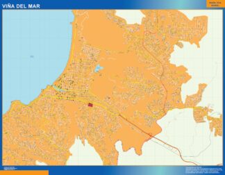 Mapa de Viña del Mar en Chile