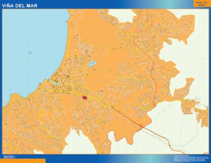 Mapa de Viña del Mar en Chile