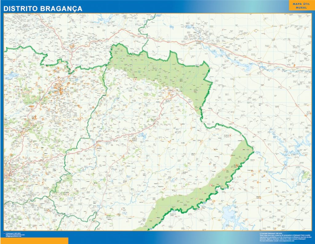 Mapa distrito BragancÌ§a