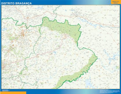 Mapa distrito Bragança