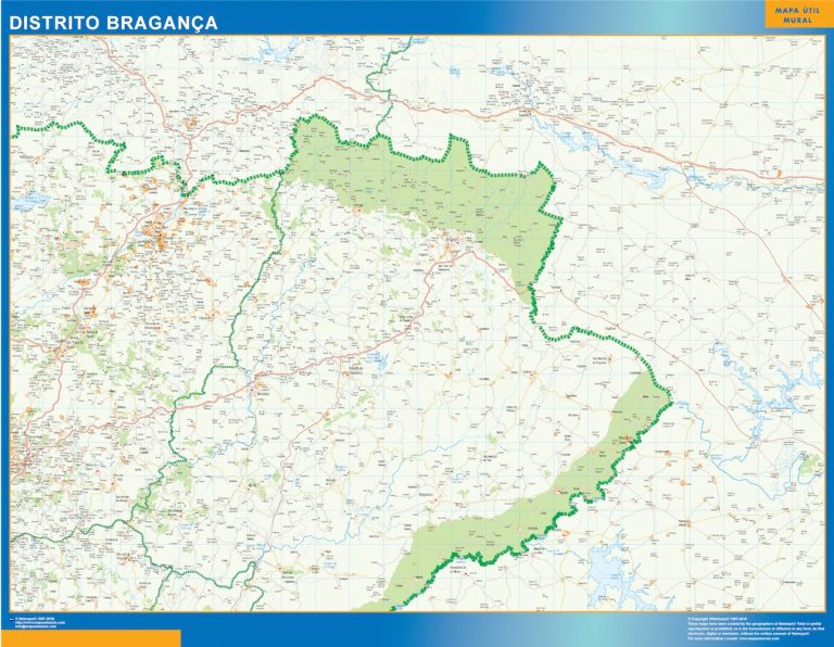 Mapa distrito BragancÌ§a