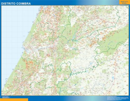 Mapa distrito Coimbra