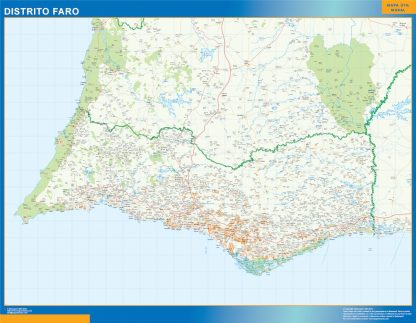 Mapa distrito Faro