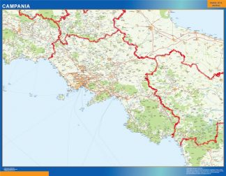 Mapa región Campania