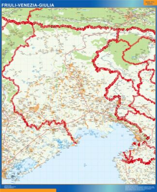 Mapa región Friuli Venezia Giulia