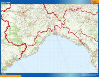 Mapa región Liguria