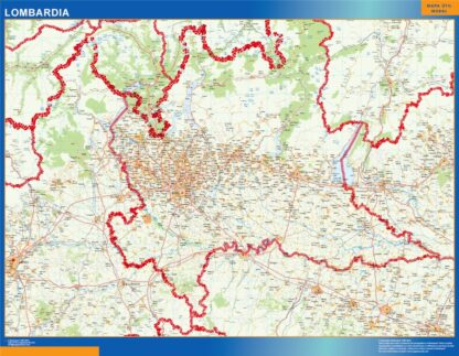 Mapa región Lombardia