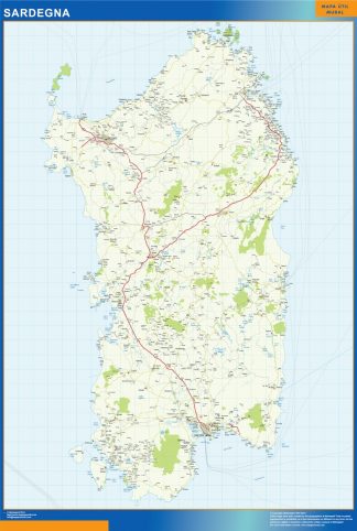 Mapa región Sardegna