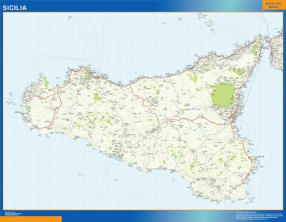 Mapa región Sicilia