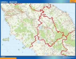 Mapa región Umbria