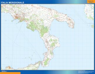 Mapa sur Italia carreteras