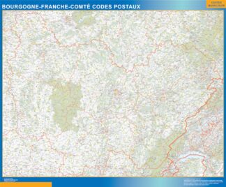 Región Bourgogne Franche Comte codigos postales