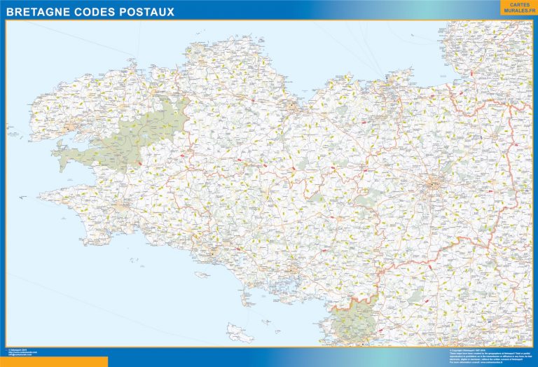 Región Bretagne codigos postales